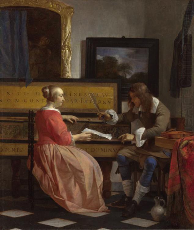 Gabriel Metsu The Music Lesson (nn03) china oil painting image